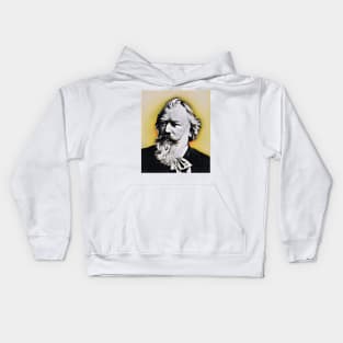 Johannes Brahms Portrait | Johannes Brahms Artwork 7 Kids Hoodie